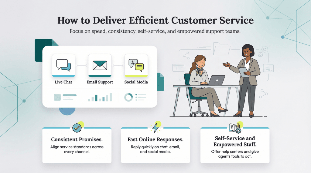 deliver efficient customer service