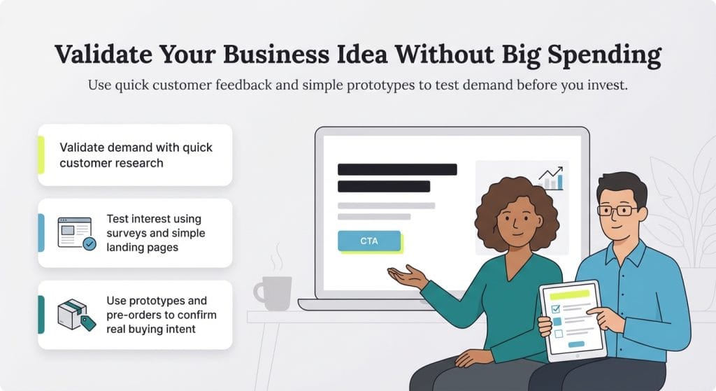 validate your business idea graphic