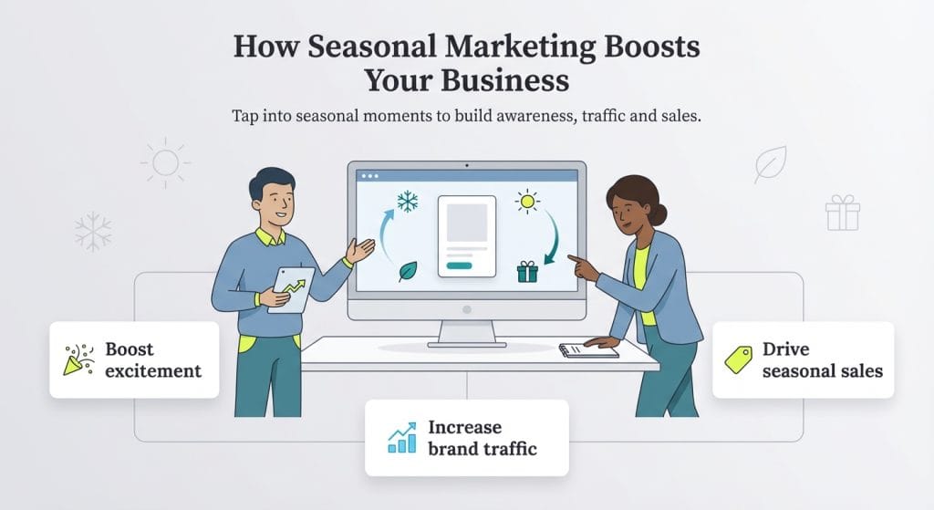 seasonal marketing benefits graphic