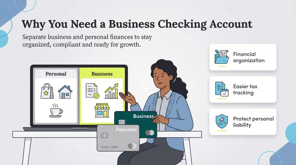 reasons to open a business checking account