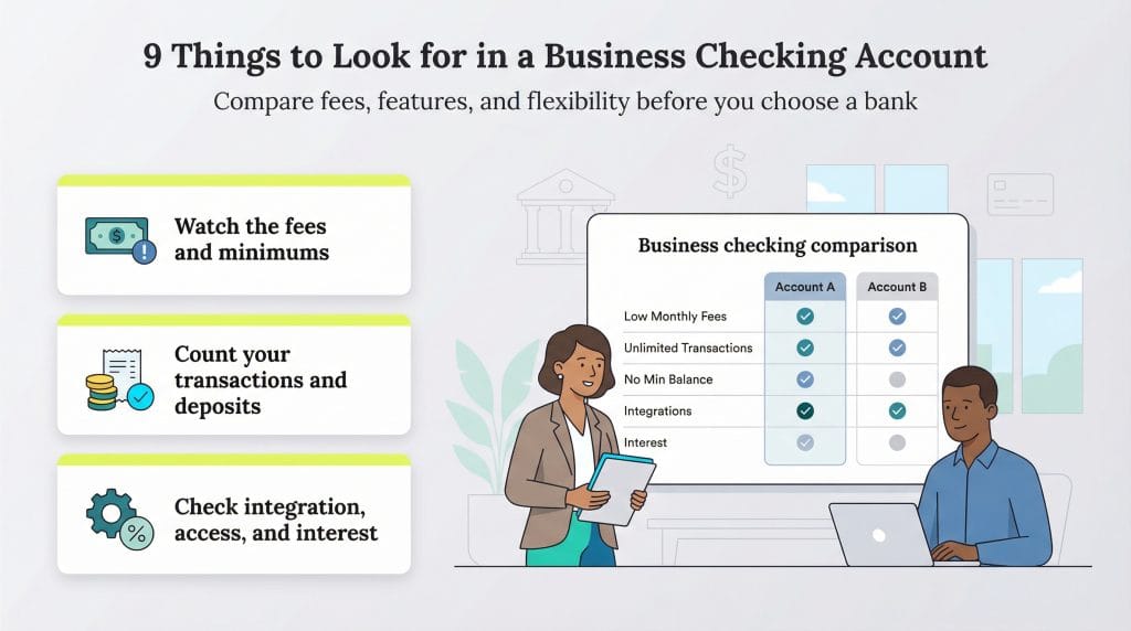 business checking account factors
