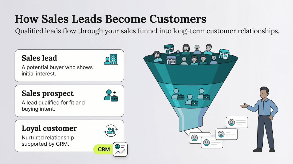 Sales lesds become customers