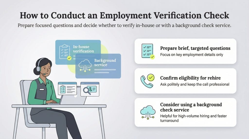 how to conduct employment verification