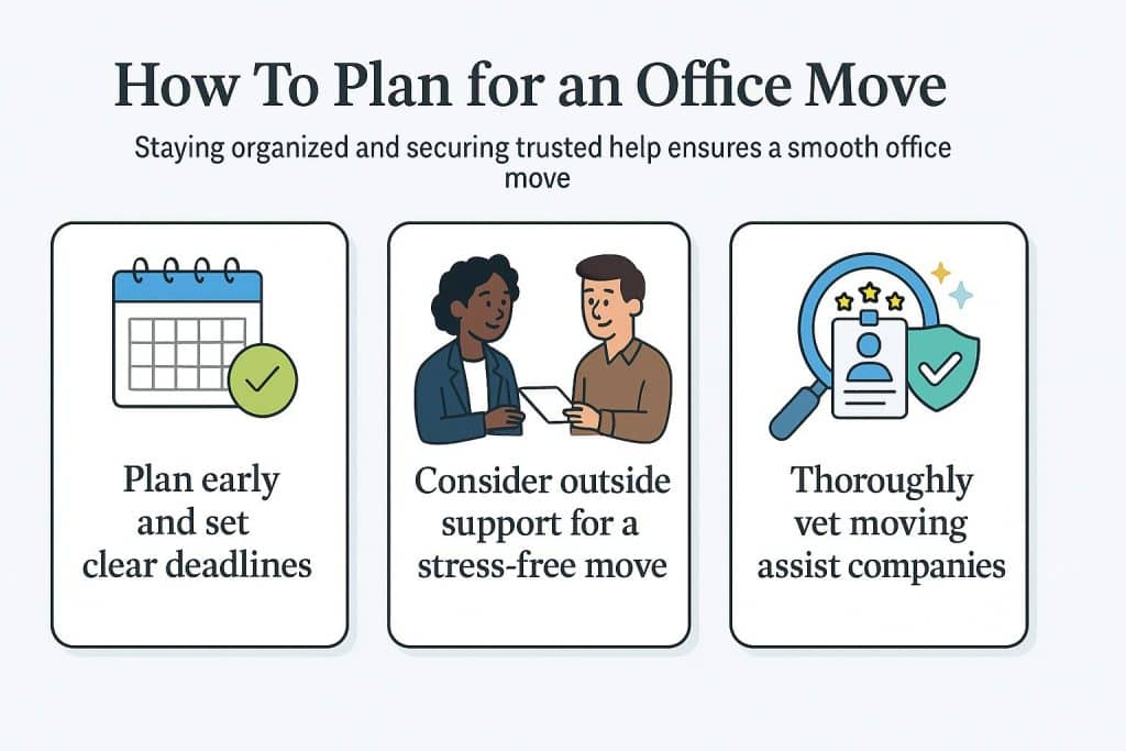 Planning an office move graphic