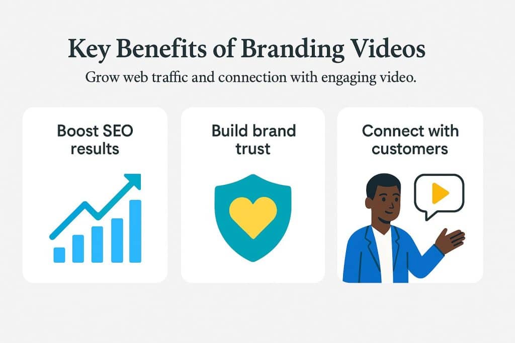 Benefits of branding videos graphic