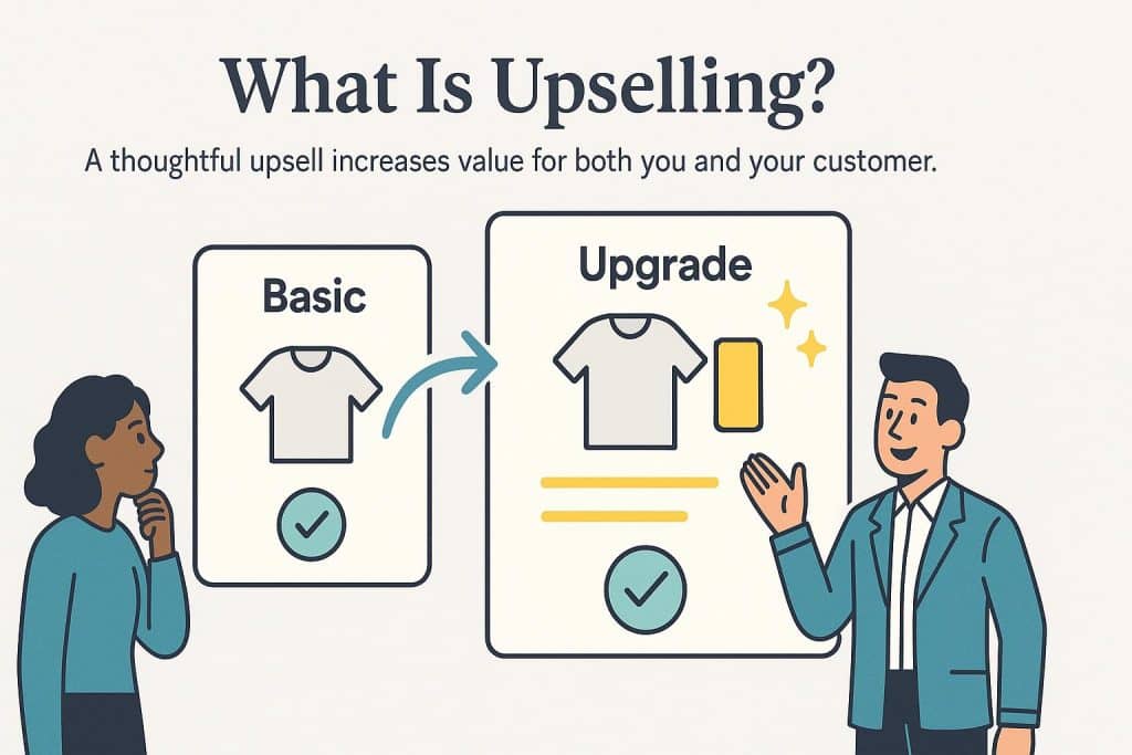 What is upselling graphic