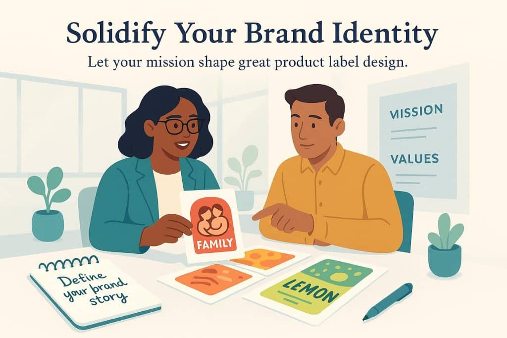 Brand identity graphic
