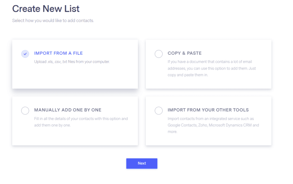 Benchmark lists