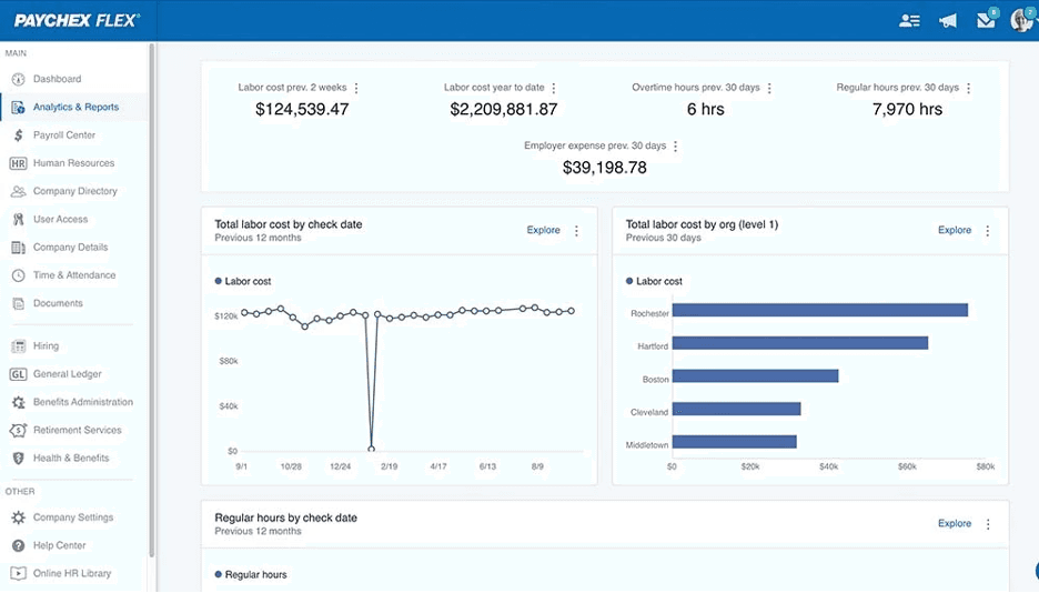Paychex Flex reporting