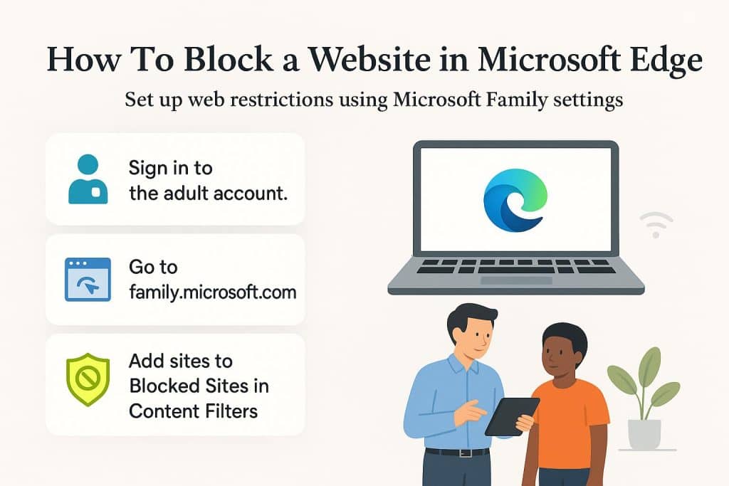 Blocking a website on Microsoft Edge