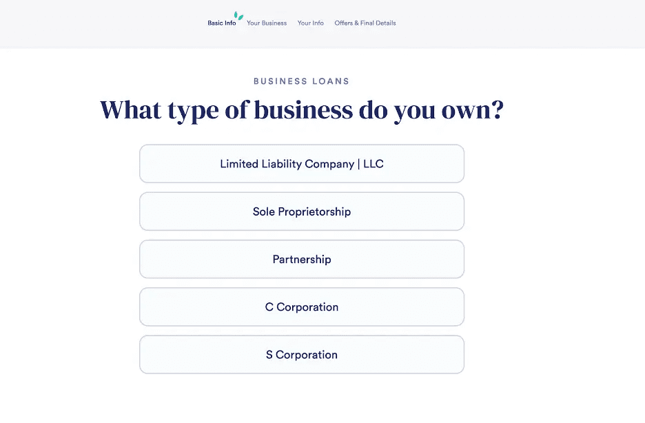 Businessloans.com application