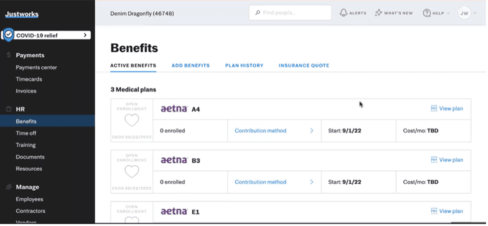 Justworks benefits