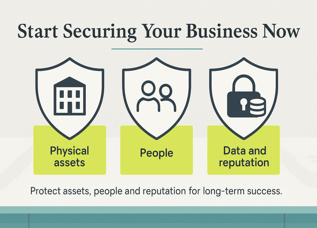 Securing your business graphic