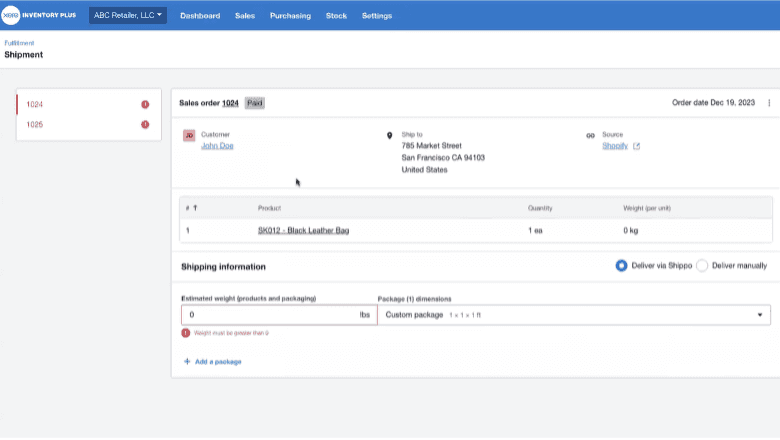 Xero inventory plus