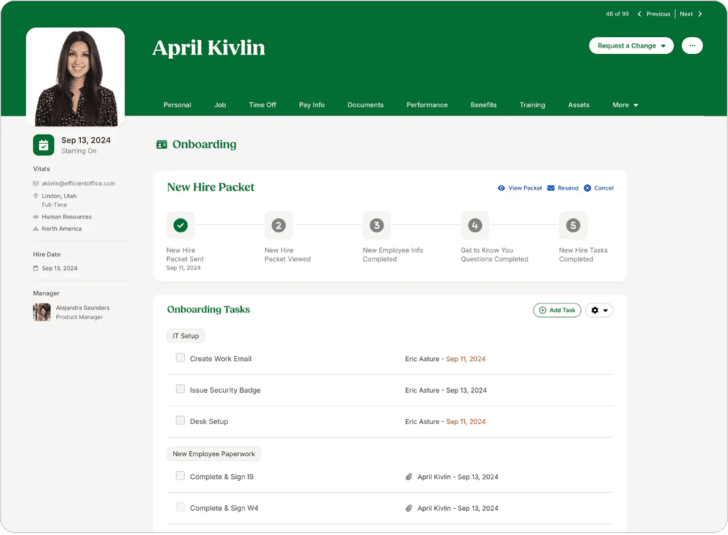 BambooHR onboarding