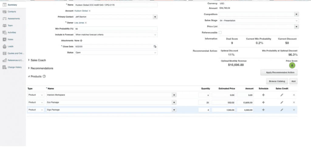 Oracle Netsuite CPQ module