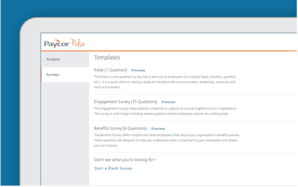 Paycor employee surveys