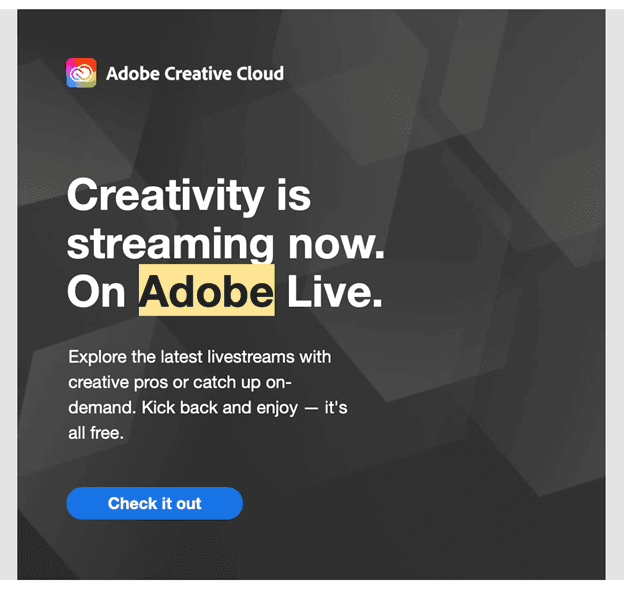 Adobe email campaign