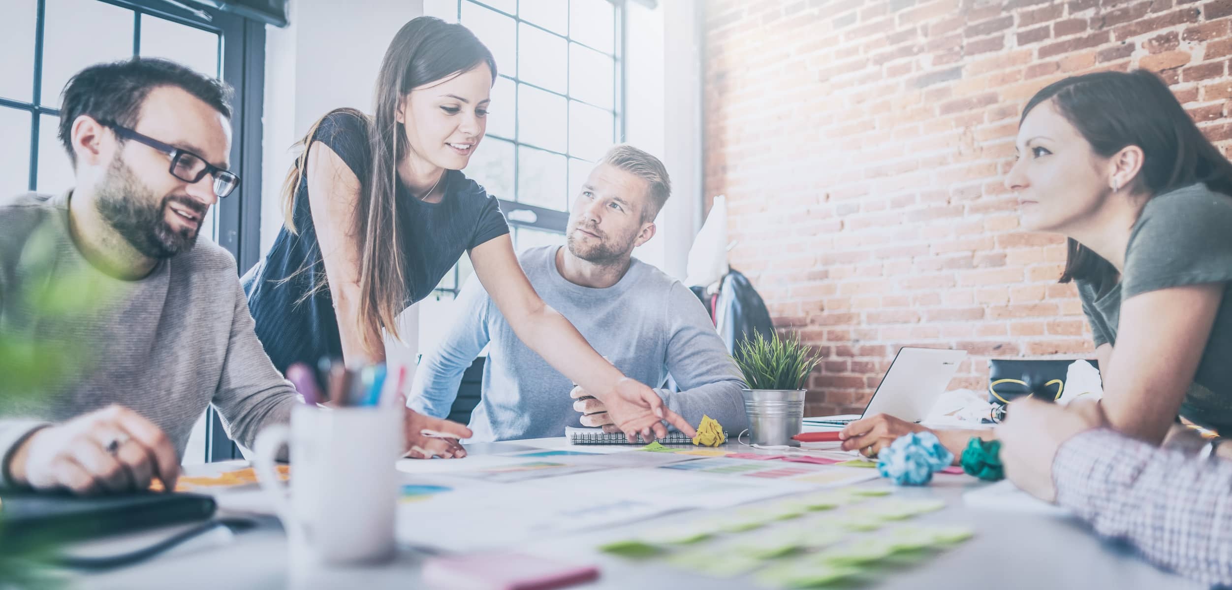 Businesspeople in an office