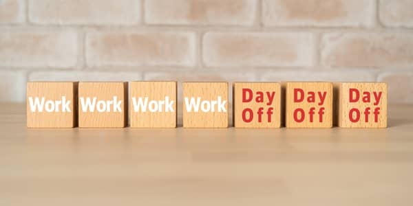 work schedule blocks