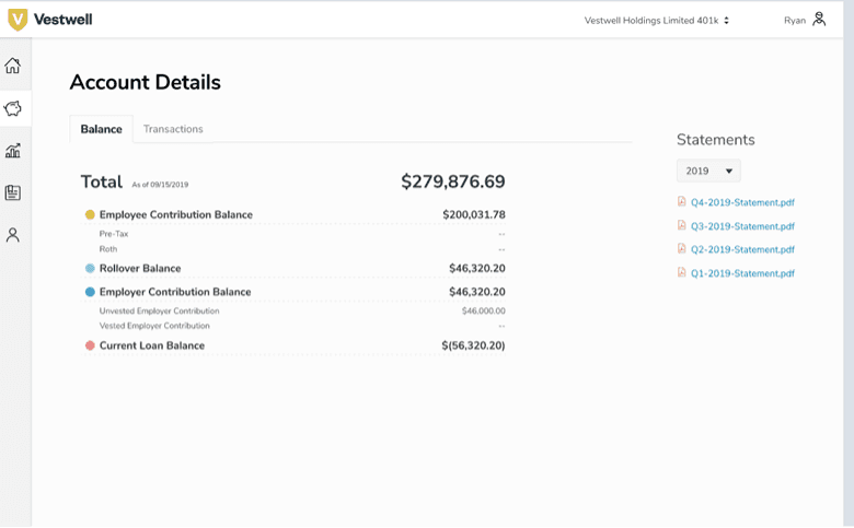 Vestwell balance