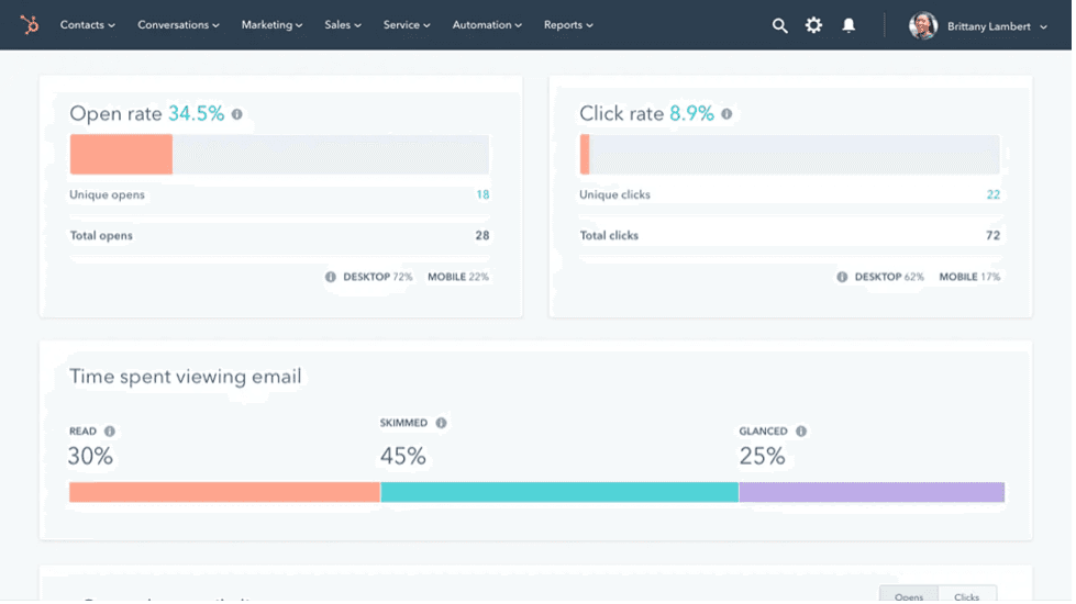 Hubspot engagement