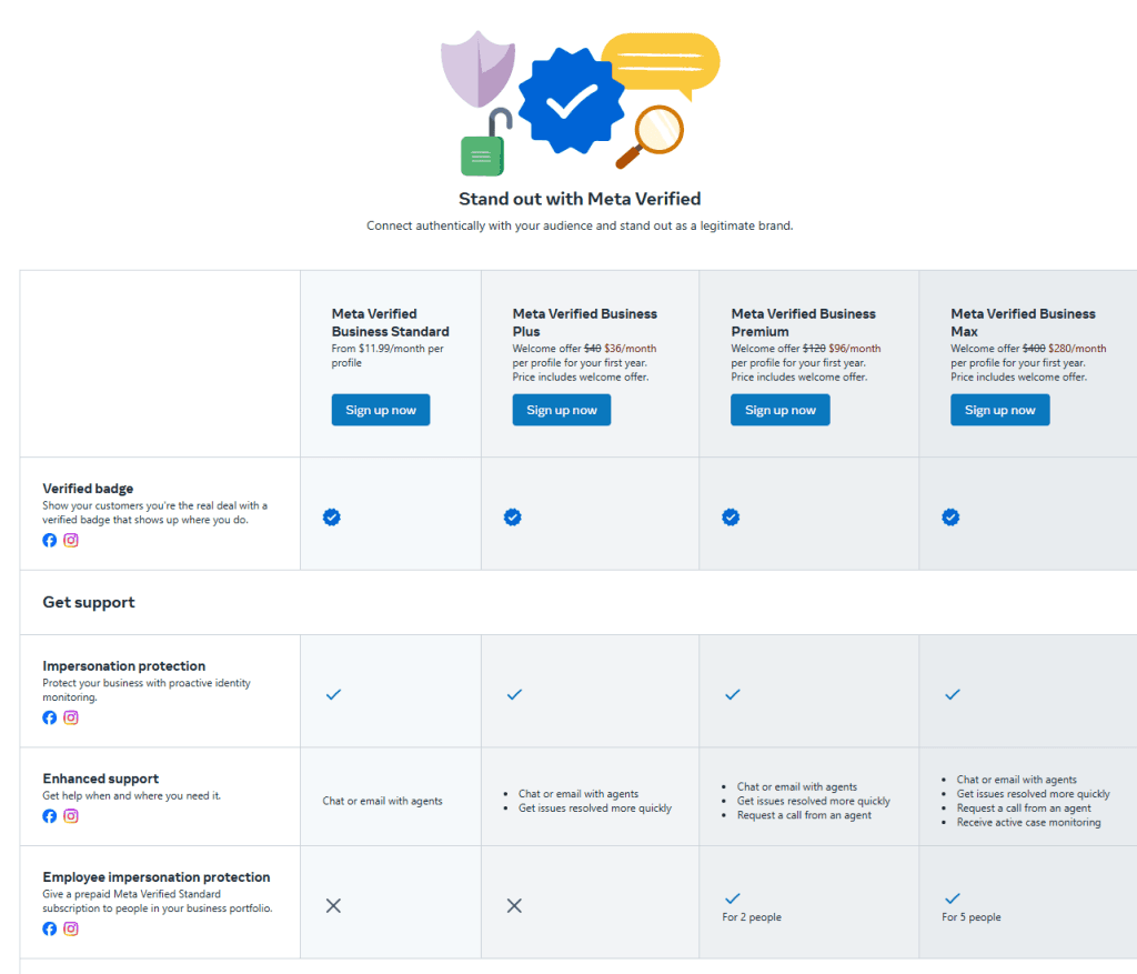Meta verified badge