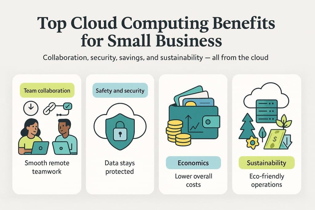 Cloud computing benefits graphic