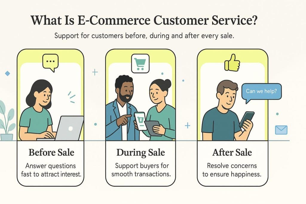 E-commerce customer service infographic