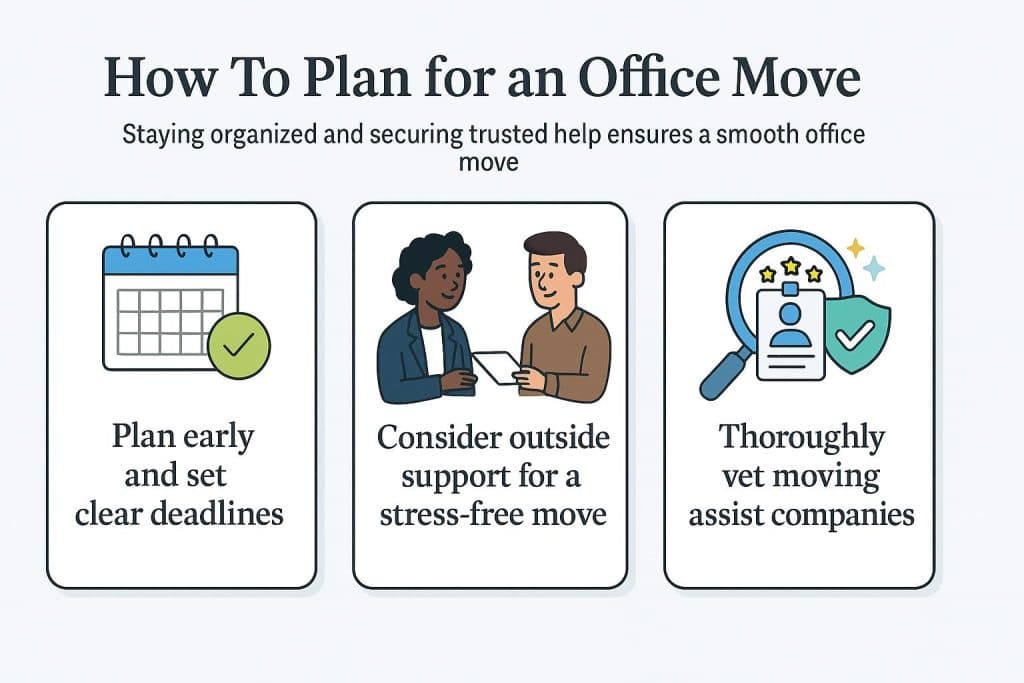 Planning an office move graphic