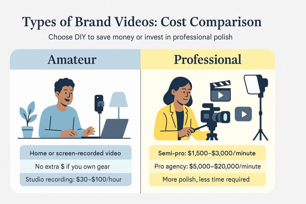Brand video types graphic