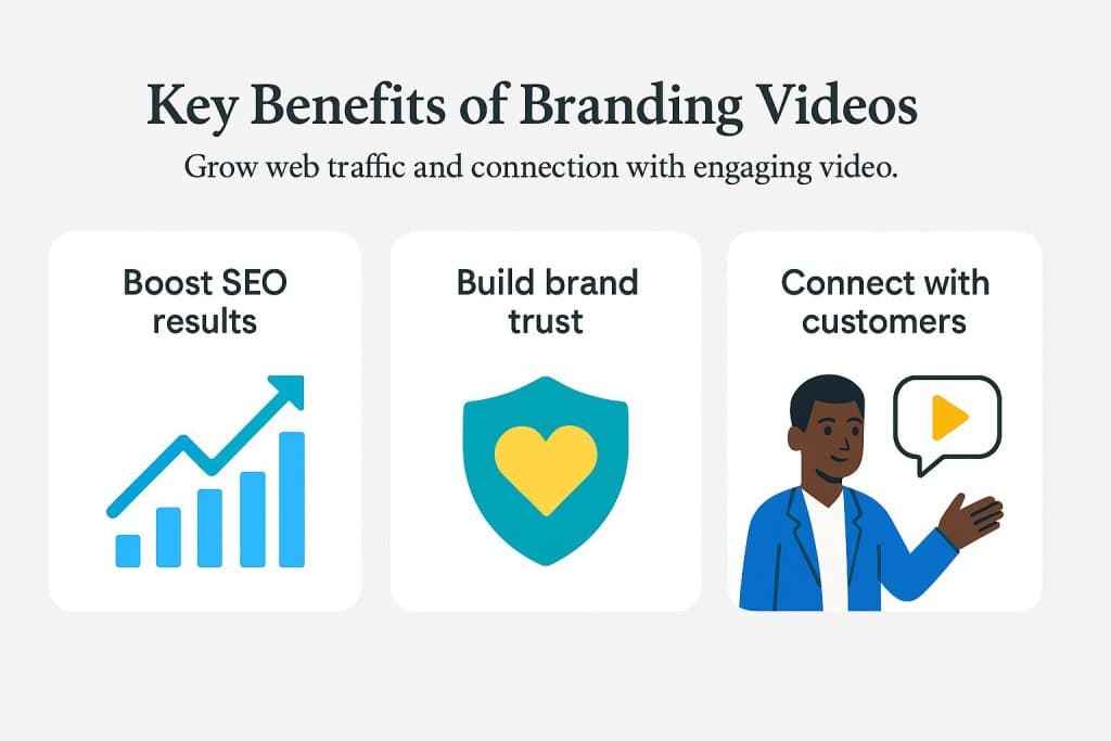 Benefits of branding videos graphic
