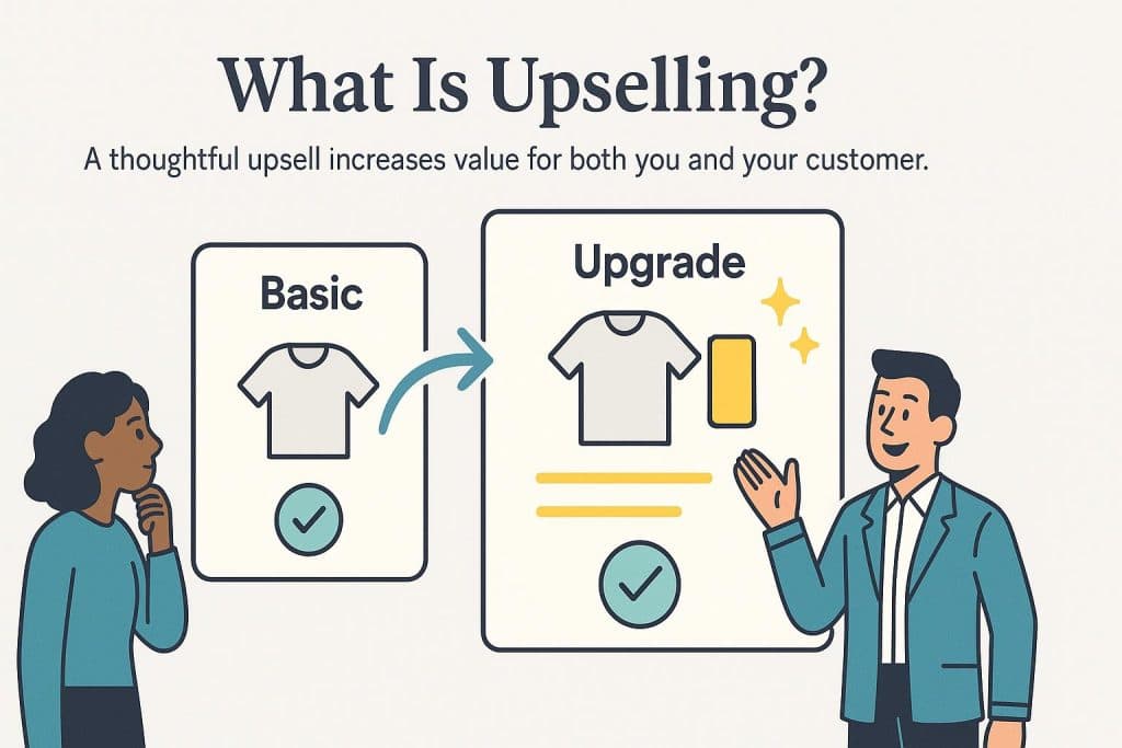 What is upselling graphic