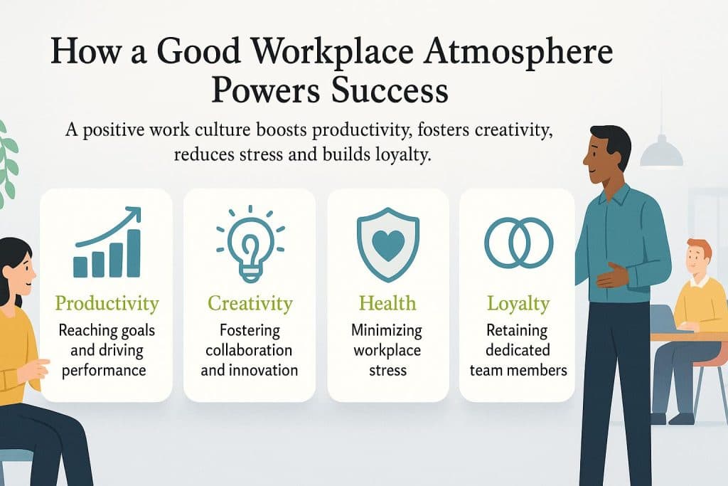 Good workplace atmosphere graphic