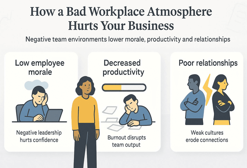 Bad workplace atmosphere graphic