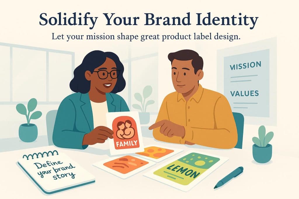 Brand identity graphic