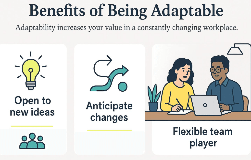 Benefits of being adaptable at work