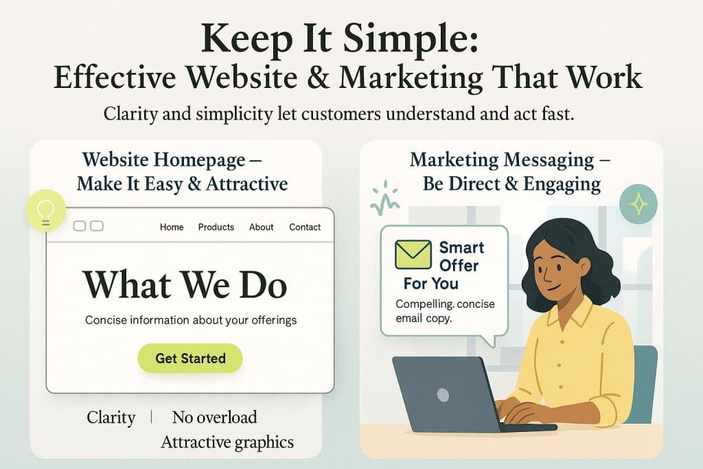 KISS website marketing graphic