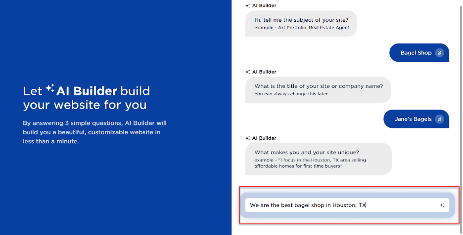 Web.com prompts