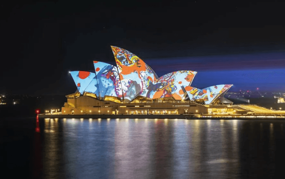 Sydney Opera House projection map