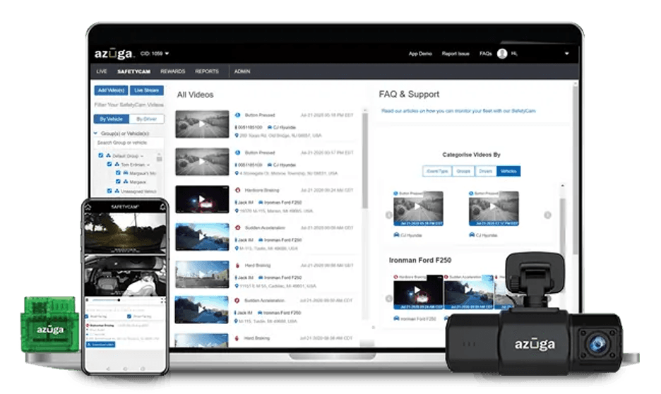 Azuga dashboard