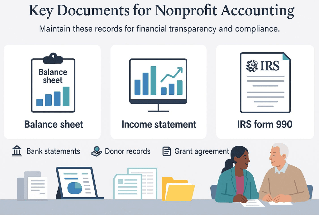 Nonprofit accounting documents