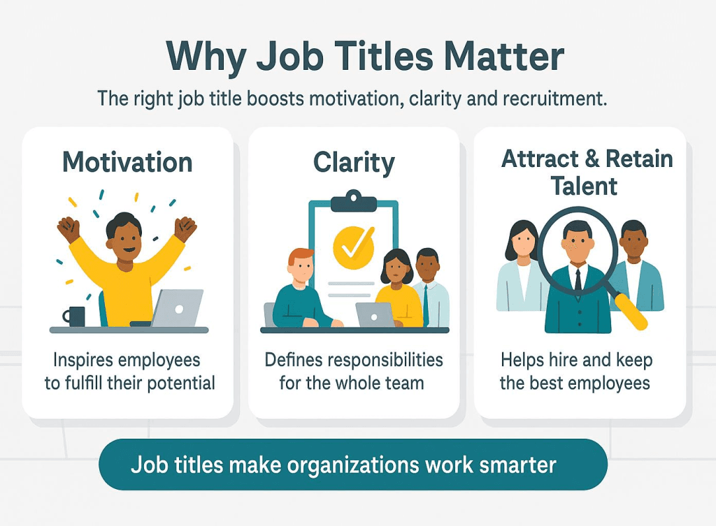 Why job titles matter graphic