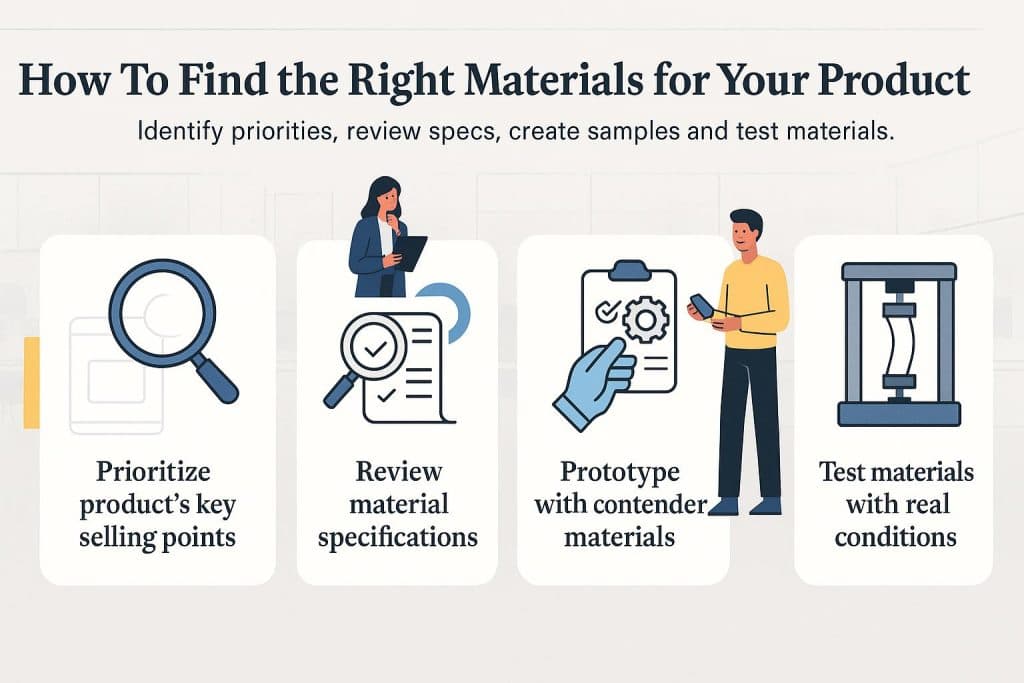 Find the right materials for your product graphic