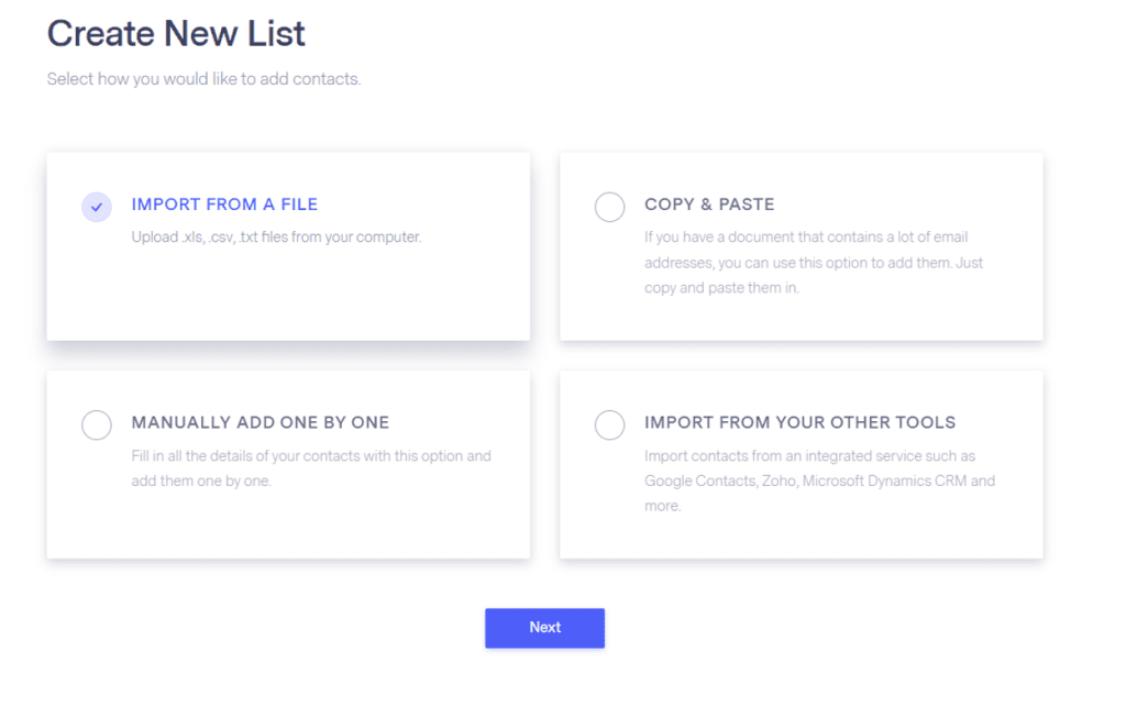 Benchmark lists