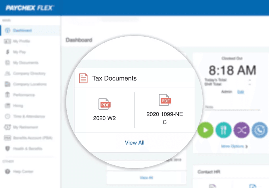 Paychex Flex tax forms