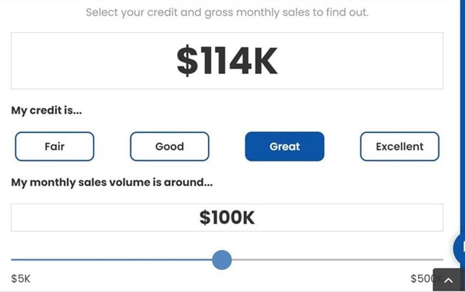 Rapid Finance calculator