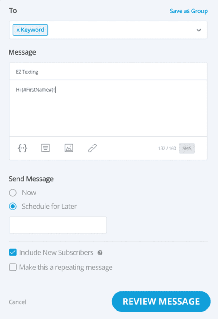 EZ Texting bulk texting
