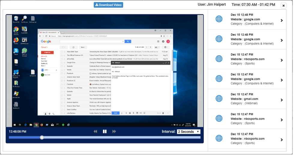 InterGuard screen recording