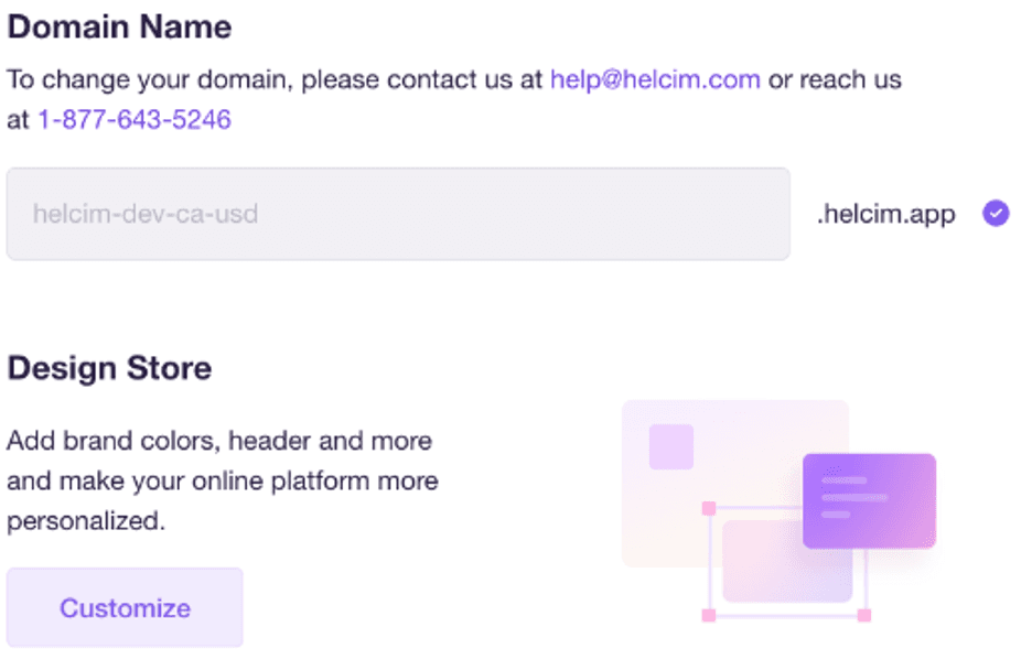 Helcim online store creation
